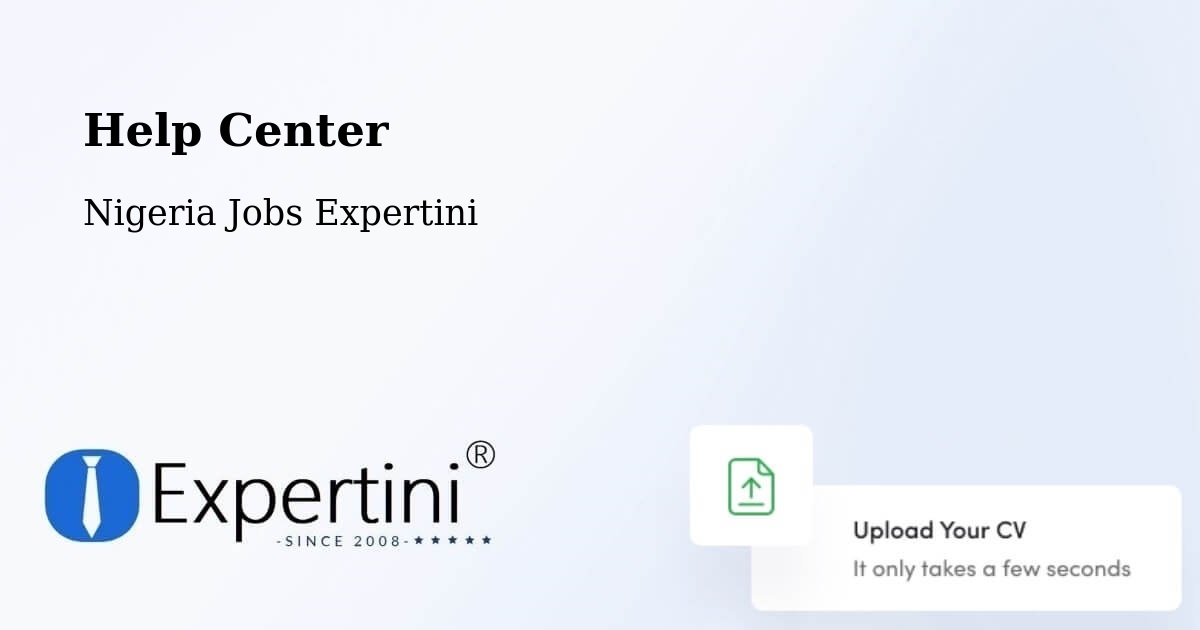 Help Center – Danja - Nigeria Jobs Expertini
